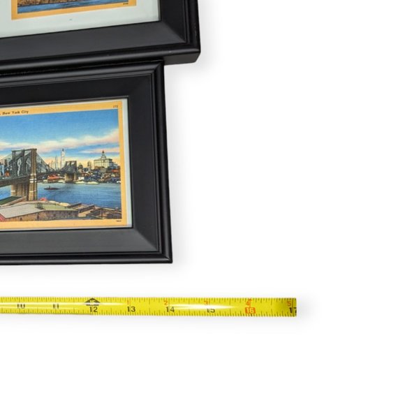 Vintage Framed 4 New York City Postcards - Picture 9 of 12